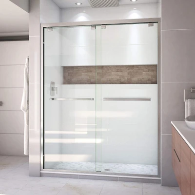 DreamLine Encore SHDR-1660760-04 Frameless Bypass Sliding Shower Door