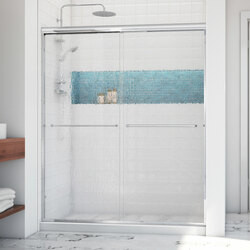 DreamLine SDAT60W700VTR01 The Alliance Pro LT Collection by DreamLine is a budget-friendly semi-frameless sliding bypass shower door featuring a super sleek headrail for a modern design that will complement a variety of bathroom styles. The Alliance