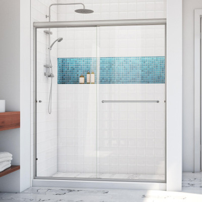 DreamLine Alliance Pro LT SDAT60W700VXX04 Semi-Frameless Sliding Bypass Shower Door