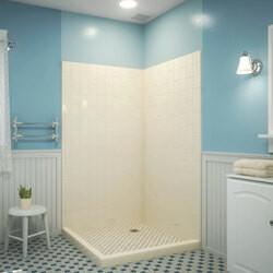 DreamLine SHBW-1541760-22 The DreamLine Q-Wall-VS Backwall panels will transform the look of your shower or tub space. Our Backwall kits are a great alternative to expensive tile and add a modern look with a modern, vertical subway pattern. Featuring