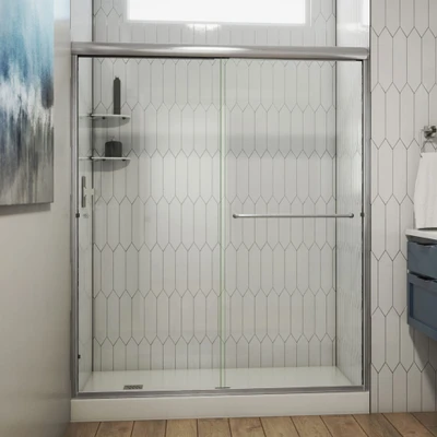 DreamLine Alliance Pro SDAL60W700VXX04 Semi-Frameless Sliding Bypass Shower Door