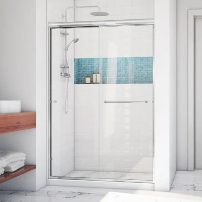 DreamLine SDAT48W700VXX01 Alliance Pro LT Semi-Frameless Sliding Bypass Shower Door