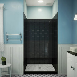 DreamLine SHBW-1548760-88 The DreamLine Q-Wall-VS Backwall panels will transform the look of your shower or tub space. Our Backwall kits are a great alternative to expensive tile and add a modern look with a modern, vertical subway pattern. Featuring
