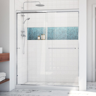 DreamLine Alliance Pro LT SDAT60W700VXX01 Semi-Frameless Sliding Bypass Shower Door