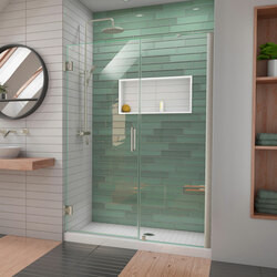 DreamLine SHDR-2050722-04 The DreamLine Unidoor-LS is a frameless swing shower door designed with modern market trends in mind. The elegant design coupled with the wide range of sizes makes the Unidoor-LS an unparalleled value suitable for just about