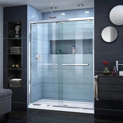 DreamLine Encore SHDR-1654760-01 Frameless Bypass Sliding Shower Door
