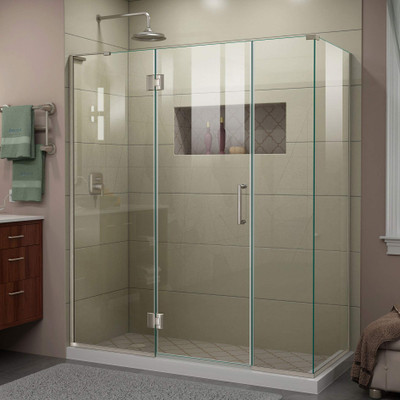 DreamLine E3261434L-04 Unidoor-X Frameless Shower Door Enclosure