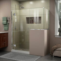 DreamLine E128243636-01 The DreamLine Unidoor-X is a frameless shower door, tub door or enclosure that features a luxurious modern design, complementing the architectural details, tile patterns and the composition of your bath space. Unidoor-X