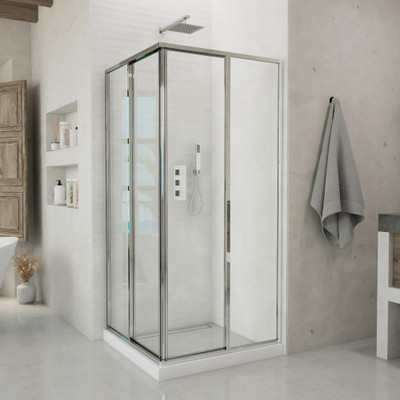 DreamLine Cornerview SHEN-8134340-04 Corner Sliding Shower Enclosure