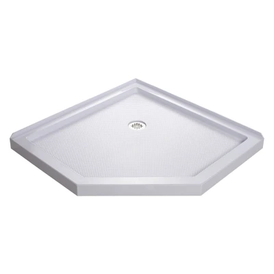 DreamLine SlimLine DLT-2040400-22 Acrylic Shower Base with SlipGrip Floor