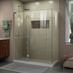 DreamLine E3280634L-04 The DreamLine Unidoor-X is a frameless shower door, tub door or enclosure that features a luxurious modern design, complementing the architectural details, tile patterns and the composition of your bath space. Unidoor-X