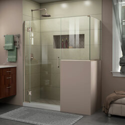 DreamLine E128243430-04 The DreamLine Unidoor-X is a frameless shower door, tub door or enclosure that features a luxurious modern design, complementing the architectural details, tile patterns and the composition of your bath space. Unidoor-X