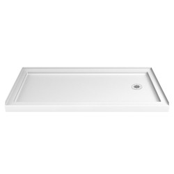 DreamLine DLT-1136602 The DreamLine SlimLine shower bases showcase premium high-gloss acrylic, reinforced with fiberglass for durability and a modern, low profile design. SlipGrip textured floor surface offers slip resistance for safety. Glossy