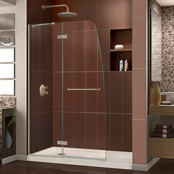 DreamLine DL-6520L-22-04 The DreamLine Aqua Ultra is frameless shower or tub screen with European appeal and modern architectural design. With a stunning curved silhouette that creates an open, inviting feel, the Aqua Ultra will transform your