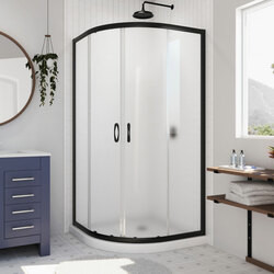 DreamLine DL-6701-09FR The DreamLine Prime sliding shower enclosure and base kit adds style and bold design to your shower space. The neo round sliding style of the Prime enclosure can fit into virtually any corner, making it perfect for smaller to