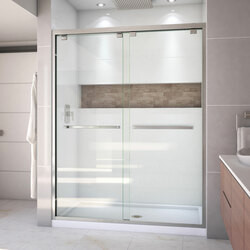 DreamLine DL-7004C-04 The DreamLine Encore bypass sliding shower or tub door has a modern frameless look to make your shower the focal point of the bathroom. Encores elegant bypass design provides smooth and quiet sliding operation, with the added