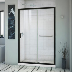 DreamLine DL-6975-CLC-09 The DreamLine Infinity-Z sliding shower or tub door offers classic style with a modern touch. The Infinity-Z will transform your bathroom with a beautiful balance of functionality, elegance and sophistication. A variety of