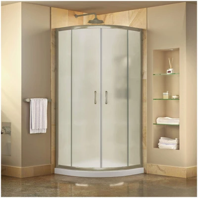 DreamLine Prime Sliding Shower Enclosure and Base Kit DL-6703-04FR