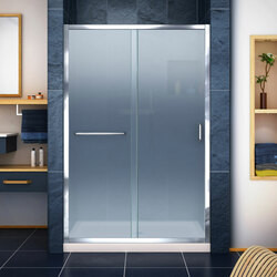 DreamLine DL-6975C-22-01F The DreamLine Infinity-Z sliding shower or tub door offers classic style with a modern touch. The Infinity-Z will transform your bathroom with a beautiful balance of functionality, elegance and sophistication. A variety of