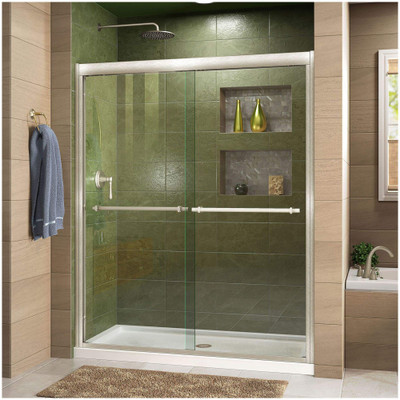 DreamLine Duet DL-6951C-04CL Semi-Frameless Sliding Bypass Shower/Tub Door