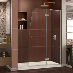 DreamLine DL-6522R-22-04 The DreamLine Aqua Ultra is frameless shower or tub screen with European appeal and modern architectural design. With a stunning curved silhouette that creates an open, inviting feel, the Aqua Ultra will transform your