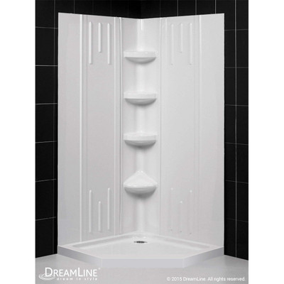 DreamLine DL-6043C-01 SlimLine Shower Base & Backwall Panel Kit