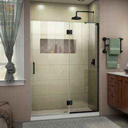 DreamLine D32972R-09 The DreamLine Unidoor-X is a frameless shower door, tub door or enclosure that features a luxurious modern design, complementing the architectural details, tile patterns and the composition of your bath space. Unidoor-X showcases