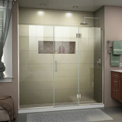 DreamLine D3291472R-04 The DreamLine Unidoor-X is a frameless shower door, tub door or enclosure that features a luxurious modern design, complementing the architectural details, tile patterns and the composition of your bath space. Unidoor-X