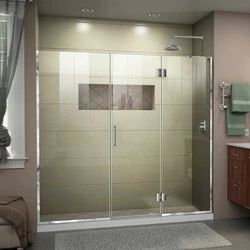 DreamLine D3271472R-01 The DreamLine Unidoor-X is a frameless shower door, tub door or enclosure that features a luxurious modern design, complementing the architectural details, tile patterns and the composition of your bath space. Unidoor-X