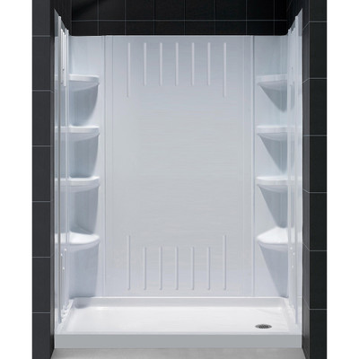 DreamLine DL-6146R-01 SlimLine Shower Base & Backwall Panel Kit