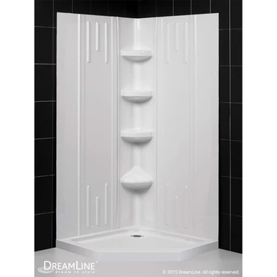 DreamLine DL-6042C-01 SlimLine Shower Base & Backwall Panel Kit