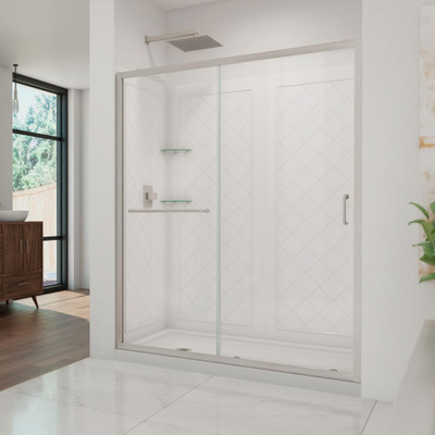 DreamLine Infinity-Z DL-6117L-04CL Sliding Shower Tub Door