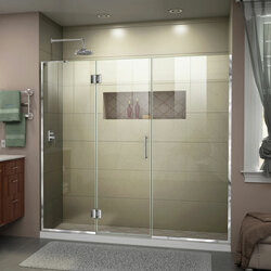 DreamLine D32414572L-01 The DreamLine Unidoor-X is a frameless shower door, tub door or enclosure that features a luxurious modern design, complementing the architectural details, tile patterns and the composition of your bath space. Unidoor-X
