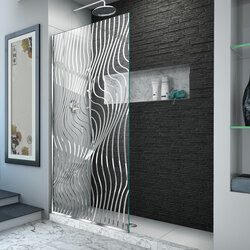 DreamLine D3234721M11-08 The DreamLine Linea Surf, part of the Platinum Linea collection, is a single panel, walk-in shower screen, featuring a contemporary tidal-wave design. This bold, reflective pattern will transform your shower area into a