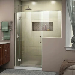DreamLine D1262436-04 The DreamLine Unidoor-X is a frameless shower door, tub door or enclosure that features a luxurious modern design, complementing the architectural details, tile patterns and the composition of your bath space. Unidoor-X