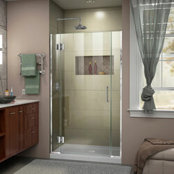 DreamLine D12706572-01 The DreamLine Unidoor-X is a frameless shower door, tub door or enclosure that features a luxurious modern design, complementing the architectural details, tile patterns and the composition of your bath space. Unidoor-X