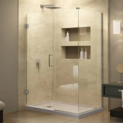DreamLine Unidoor Plus SHEN-24375340-04 Frameless Hinged Shower Door