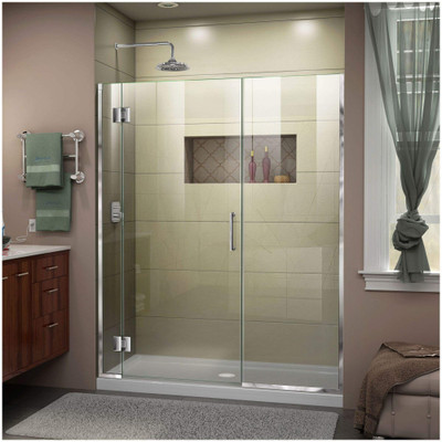 DreamLine Unidoor-X D12914572-01 Frameless Shower Door Enclosure