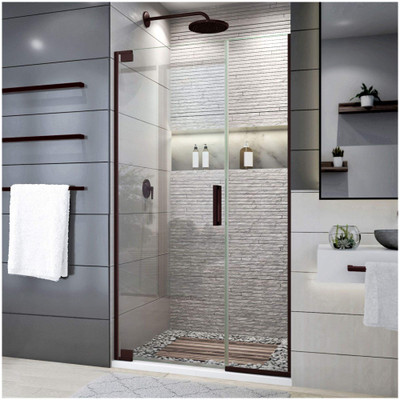 DreamLine Elegance Plus SHDR-444014-06 Frameless Shower Door with Slim Wall Profiles