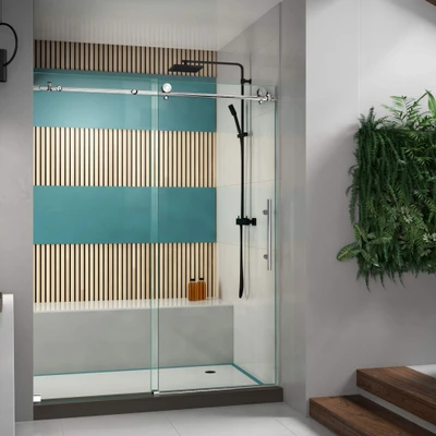 DreamLine SHDR-61607610-08 Enigma-X Frameless Shower Door Enclosure with Stainless Steel Hardware