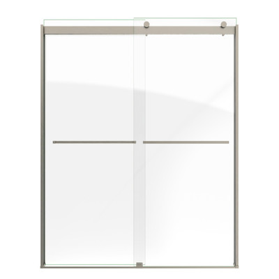 DreamLine Sapphire SHDR-6360762-04 Semi-Frameless Sliding Bypass Shower Door with Tempered Glass