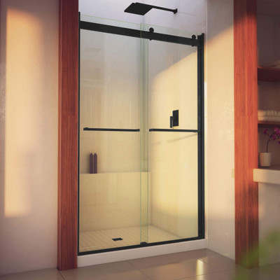 DreamLine Essence-H SHDR-634876H-09 Semi-Frameless Sliding Bypass Shower Door with Tempered Glass
