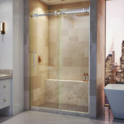 DreamLine SHDR-64487610-08 The DreamLine Enigma Air fully frameless, sliding shower or tub door has the ultimate combination of luxury and modern design. Striking stainless steel hardware delivers a perfect mix of exceptional quality and cool urban