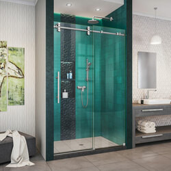 DreamLine SHDR-61487620-07 The DreamLine Enigma-XO shower door, tub door or enclosure is the combination of elegance and style brought together within a modern and fully frameless design. The striking stainless steel hardware delivers a perfect mix