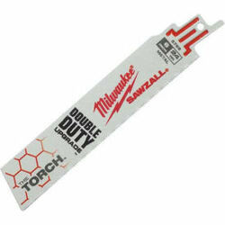 MILWAUKEE B1403199 & #174 6 24 TPI The Torch & #8482 SAWZALL & #174 Blade (5 Pack)