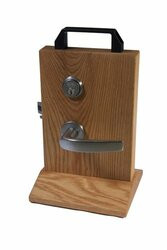 Sargent & Co 8215-LNB-26D Sargent 8200 Series Satin Chrome Plated Passage or Closet Mortise Lock with B Lever, LN Rose Trim (Pack of 1)
