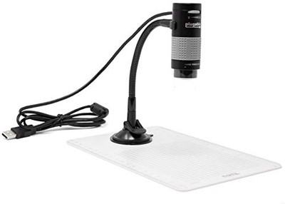 PLUGABLE TECHNOLOGIES USB2-MICRO-250X PLUGABLE USB DIGITAL MICROSCOPE 250X MAGNIFICATION FLEXIBLE STAND
