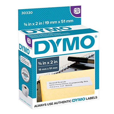 DYMO 30330 Return Address Labels, 3/4 x 2 in, 500 Count