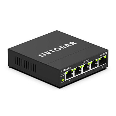 NETGEAR BUSINESS CLASS GS305E-100NAS 5PORT GIGABIT ETHERNET SMART MANAGED PLUS SWITCH