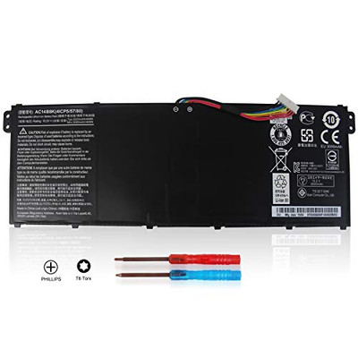 BATTERY TECHNOLOGY INC. AC14B8K-BTI ACER BATT 15.2V 4CELL 3270MAH REPL BATT FOR ACER AC14B8K AC14B3K